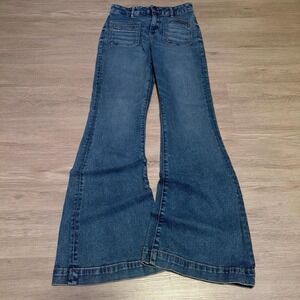 2000s Blue Flared Y2K Jeans (26x30)